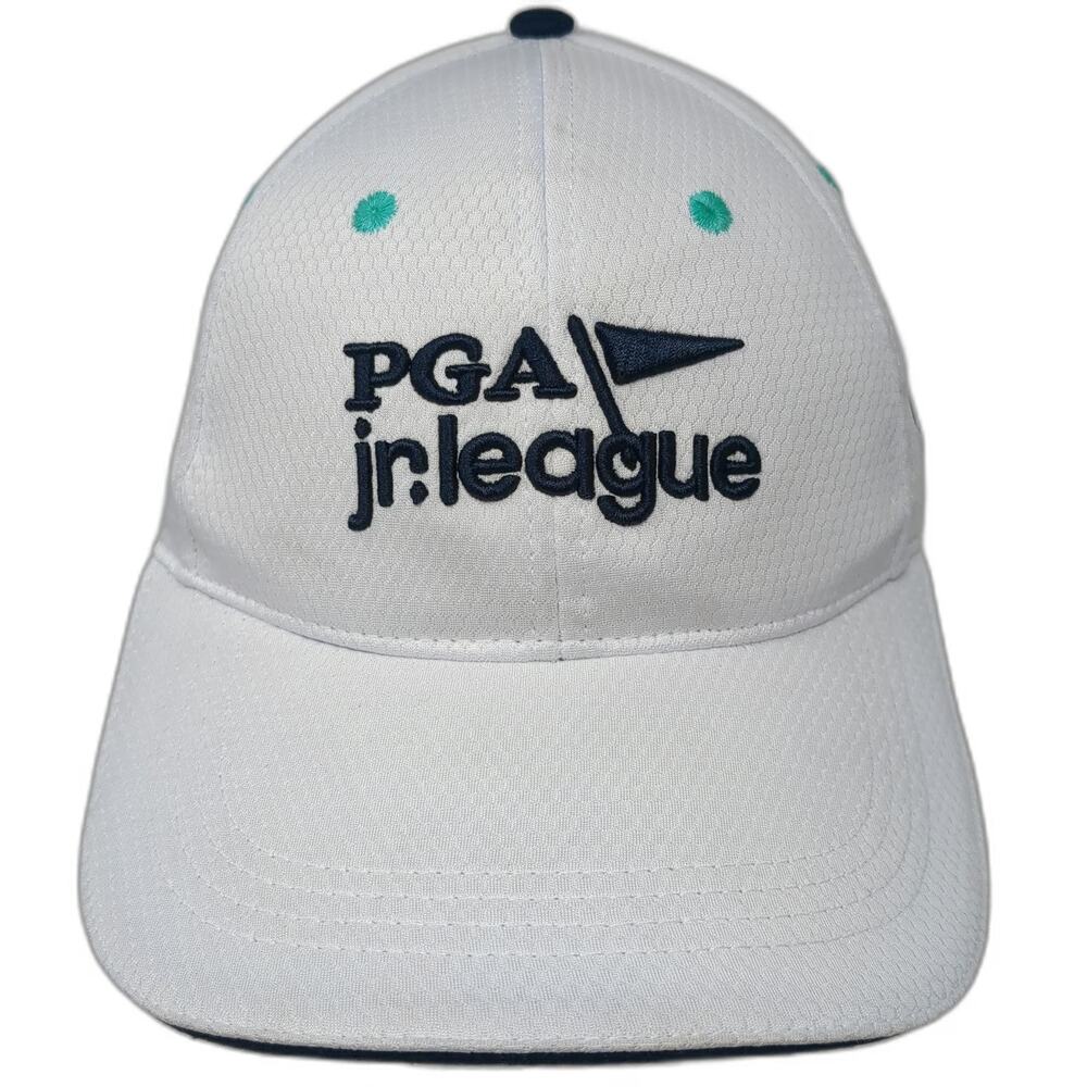 Macron Baseball Cap White One Size PGA Jr League Patterned Underbill Golf Hat